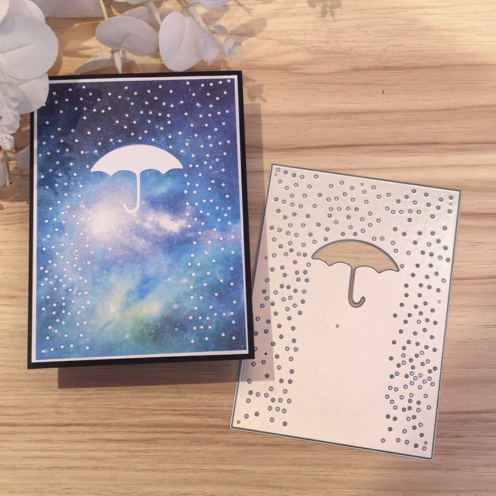 Kokorosa Metal Cutting Dies with Rainy Day Background Board
