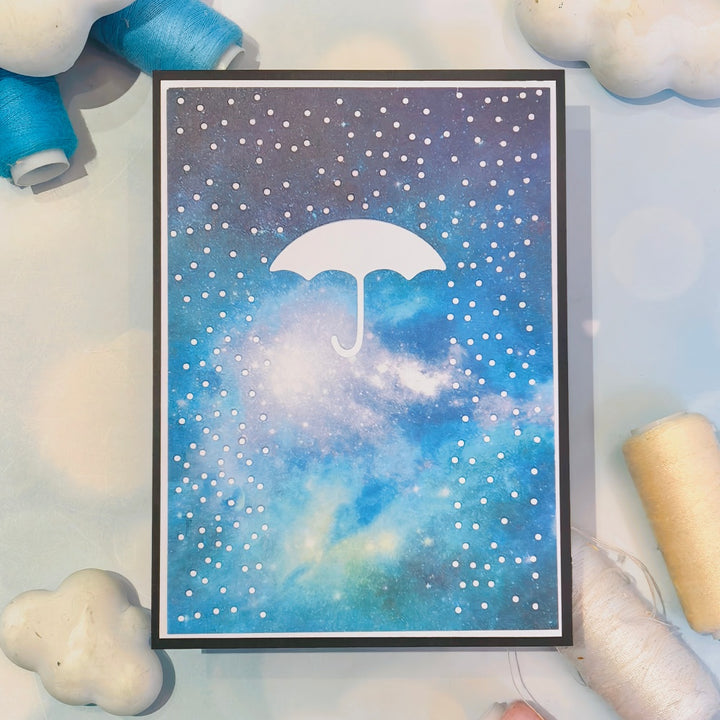 Kokorosa Metal Cutting Dies with Rainy Day Background Board