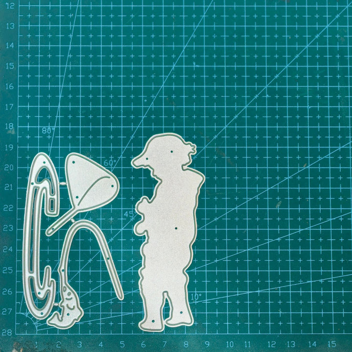 Kokorosa Metal Cutting Dies with Fishing Boy