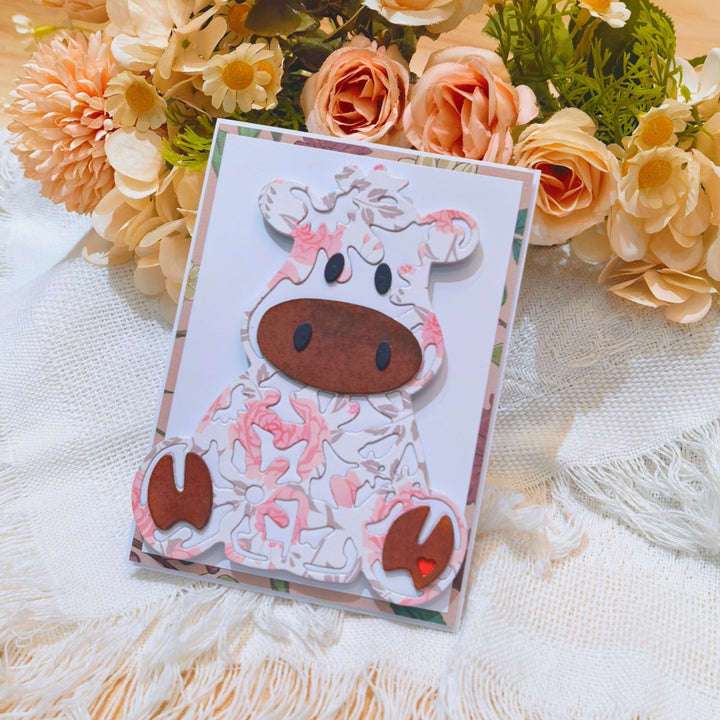 Kokorosa Metal Cutting Dies with Flower Cow