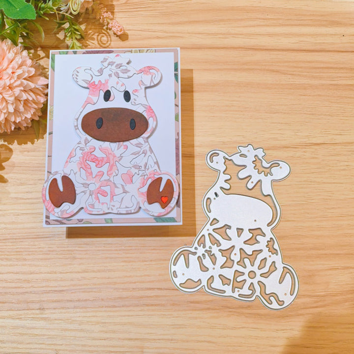 Kokorosa Metal Cutting Dies with Flower Cow