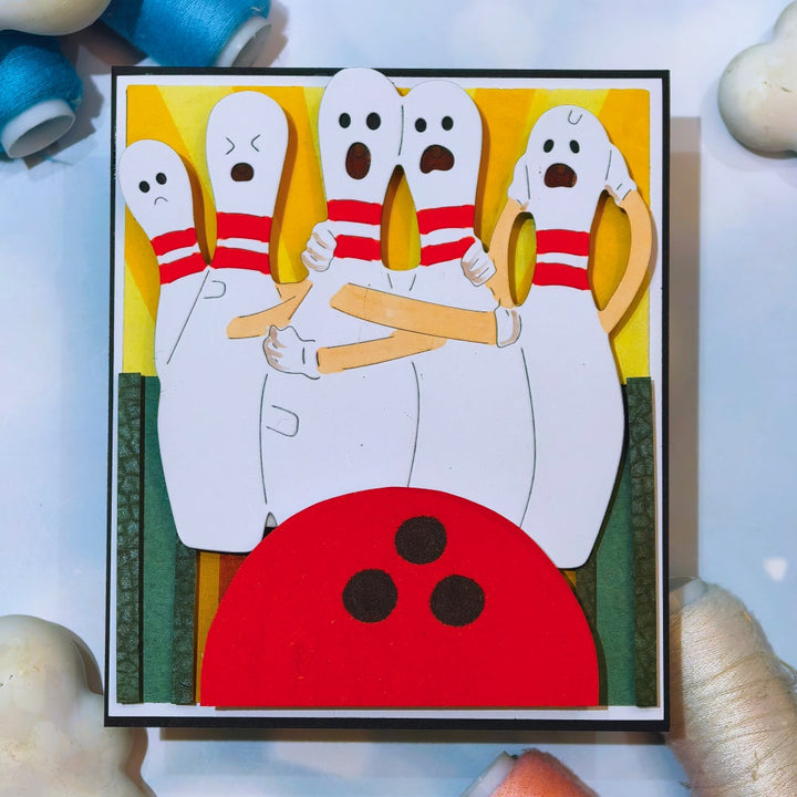 Kokorosa Metal Cutting Dies with Scared Bowling Bottles