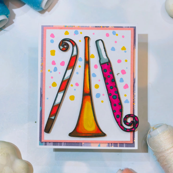 Kokorosa Metal Cutting Dies with Party Blowers