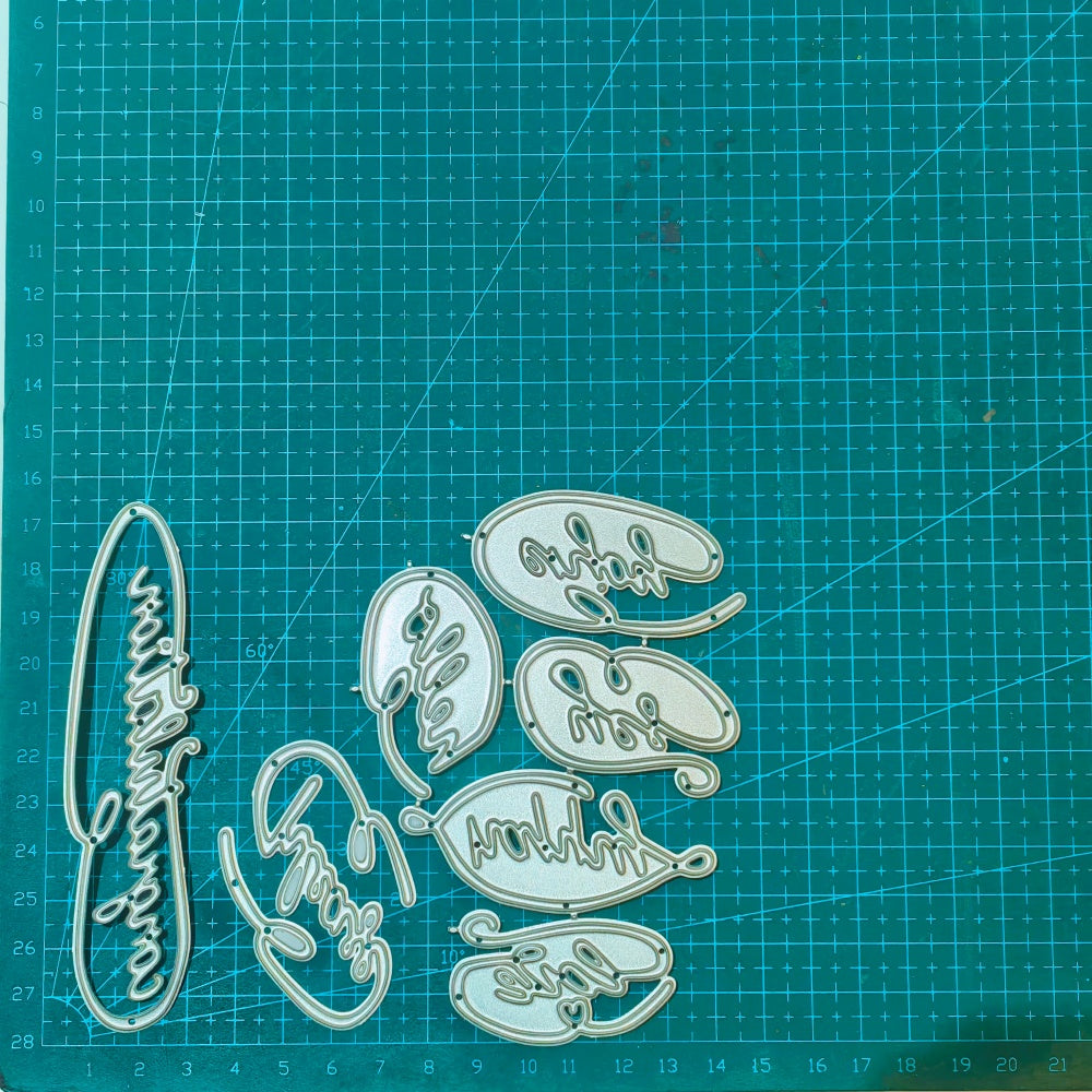 Kokorosa Metal Cutting Dies with Daily Phrases