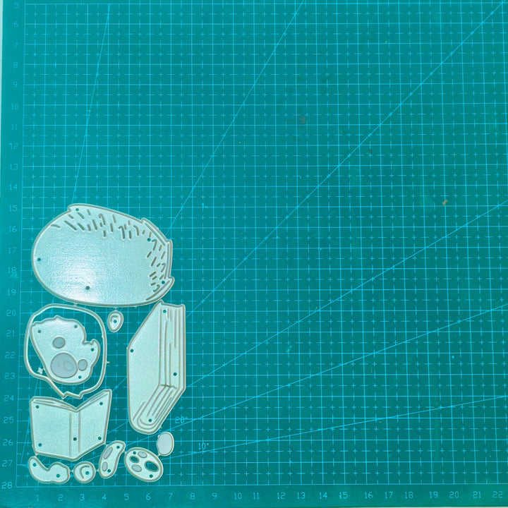 Kokorosa Metal Cutting Dies with Reading Hedgehog