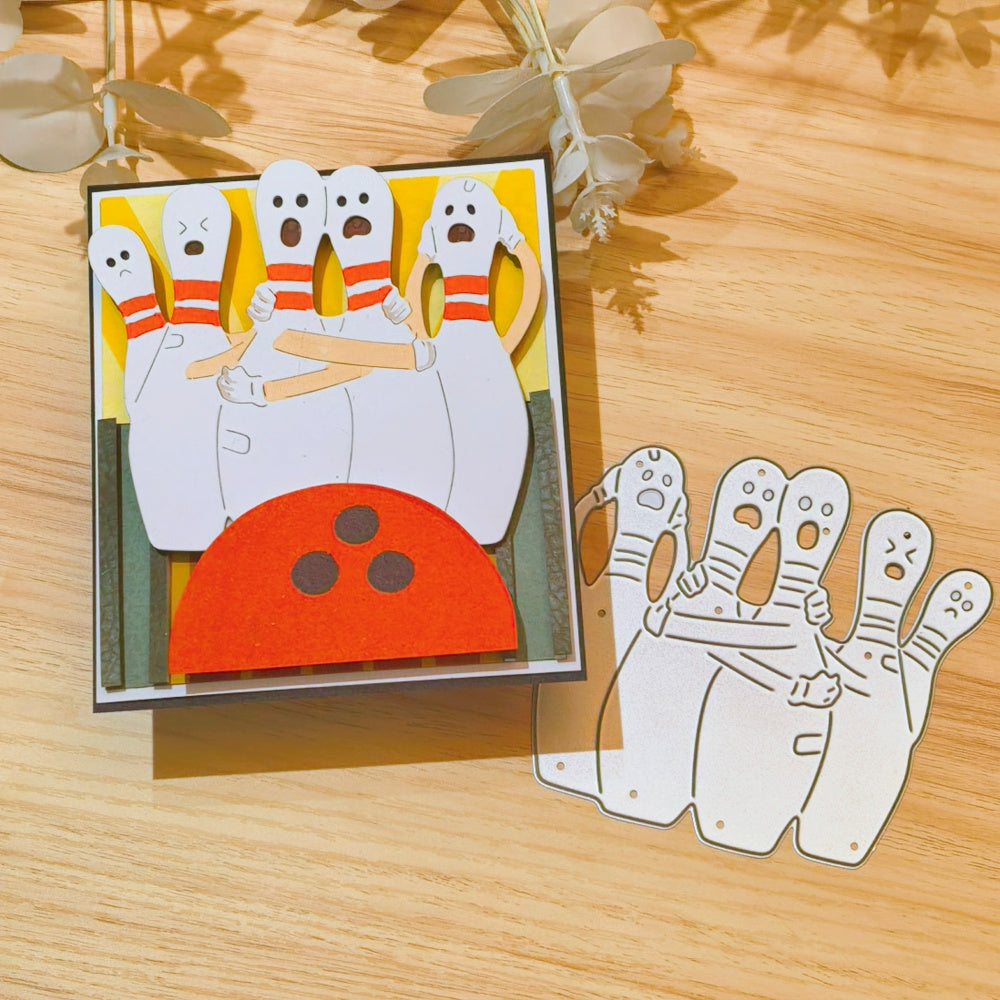 Kokorosa Metal Cutting Dies with Scared Bowling Bottles