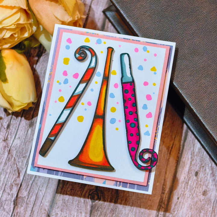 Kokorosa Metal Cutting Dies with Party Blowers