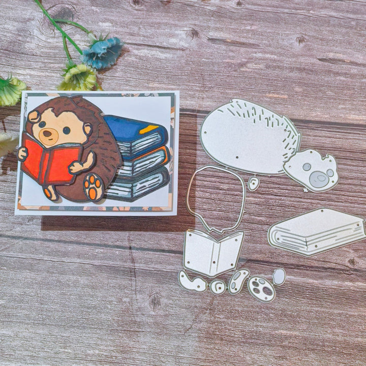 Kokorosa Metal Cutting Dies with Reading Hedgehog