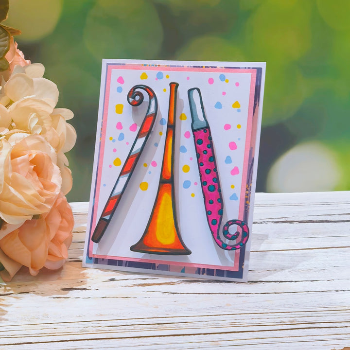 Kokorosa Metal Cutting Dies with Party Blowers