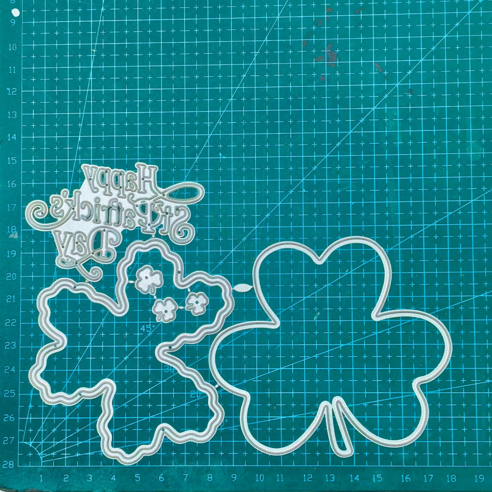 Kokorosa Metal Cutting Dies with Happy St. Patrick's Day and Clover