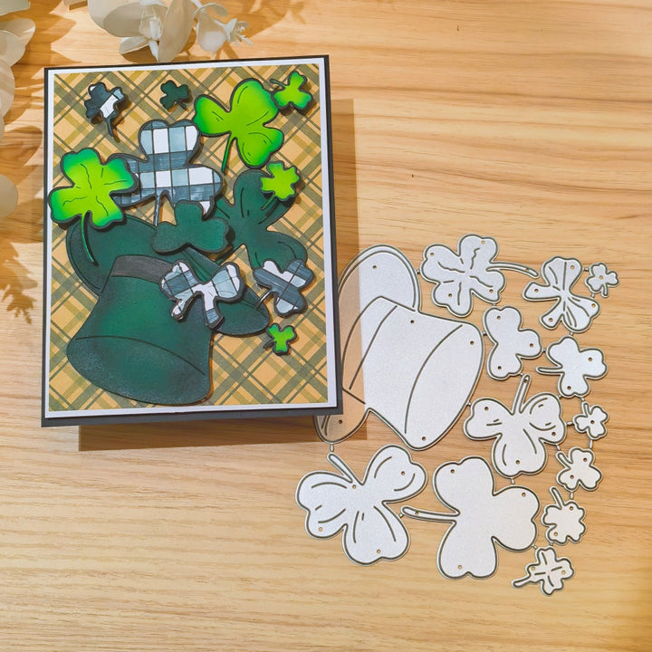 Kokorosa Metal Cutting Dies with Clovers and Hat