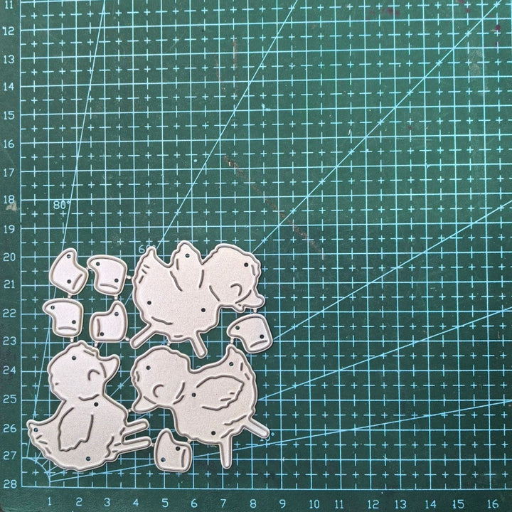 Kokorosa Metal Cutting Dies with 3 Ducks Wearing Shoes