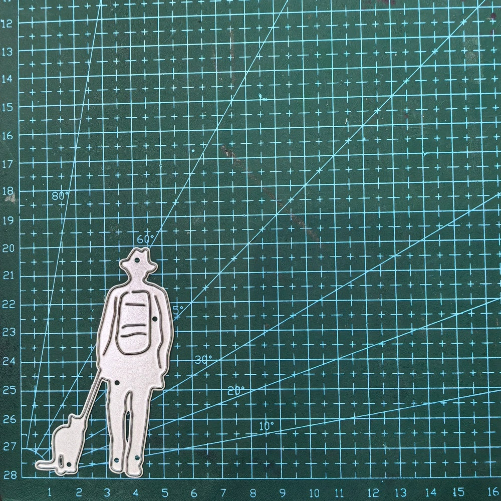 Kokorosa Metal Cutting Dies with Hiker and Cat