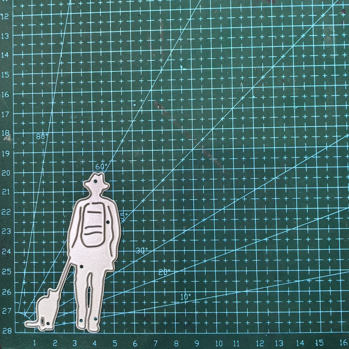 Kokorosa Metal Cutting Dies with Hiker and Cat