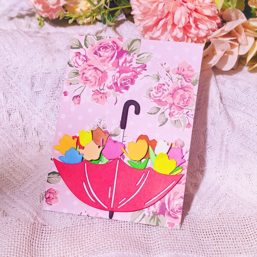 Kokorosa Metal Cutting Dies with Flowers in Umbrella