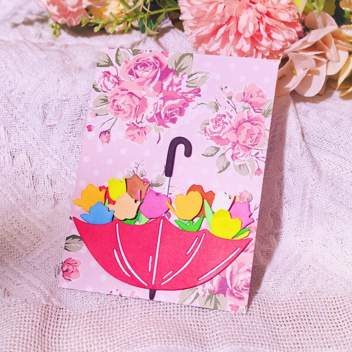 Kokorosa Metal Cutting Dies with Flowers in Umbrella