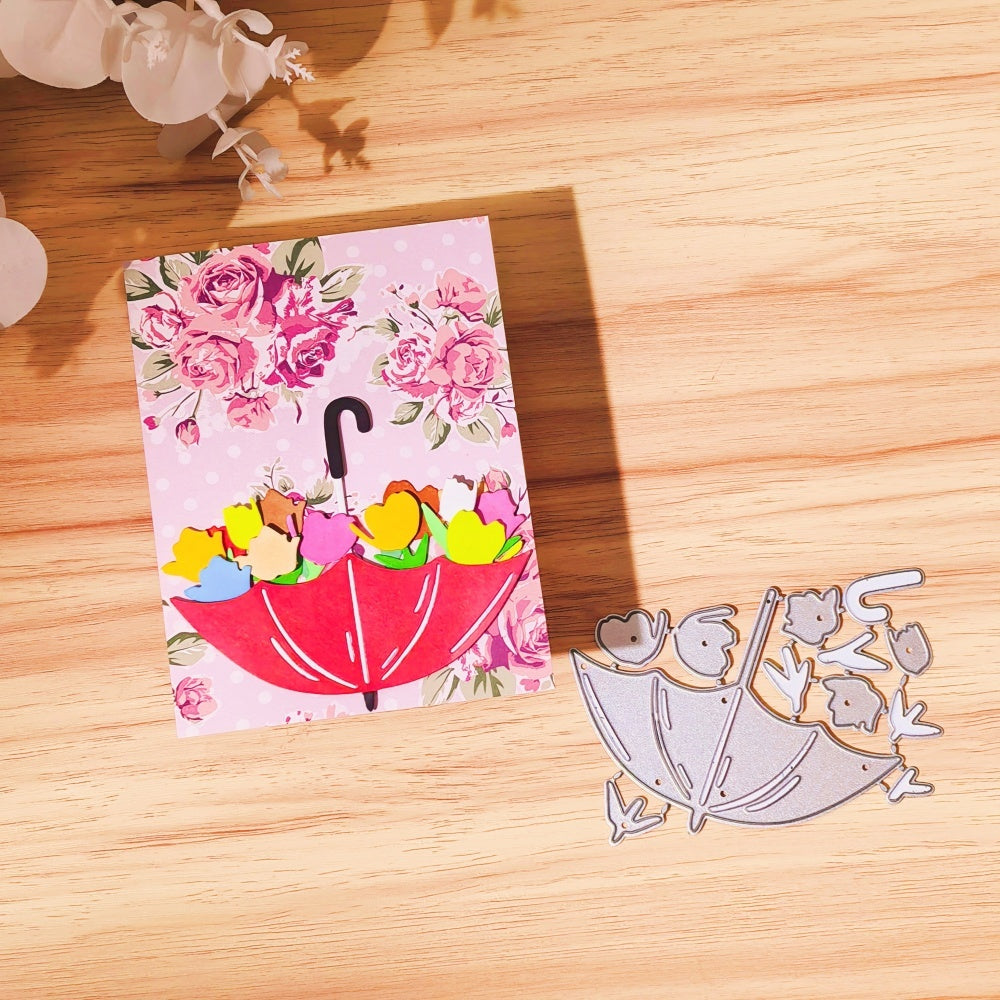 Kokorosa Metal Cutting Dies with Flowers in Umbrella