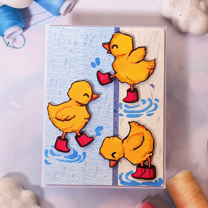 Kokorosa Metal Cutting Dies with 3 Ducks Wearing Shoes