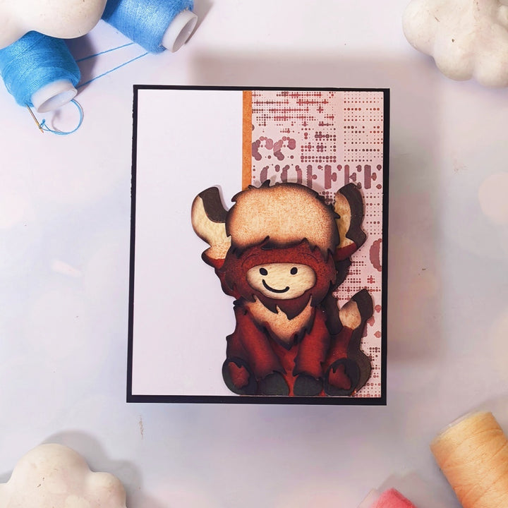 Kokorosa Metal Cutting Dies with Cute Wild OX