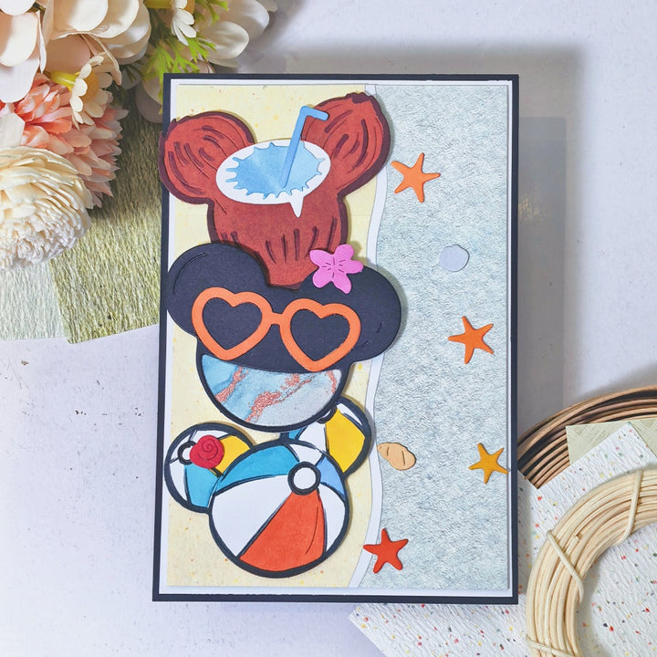 Kokorosa Metal Cutting Dies with Mickey Beach Elements