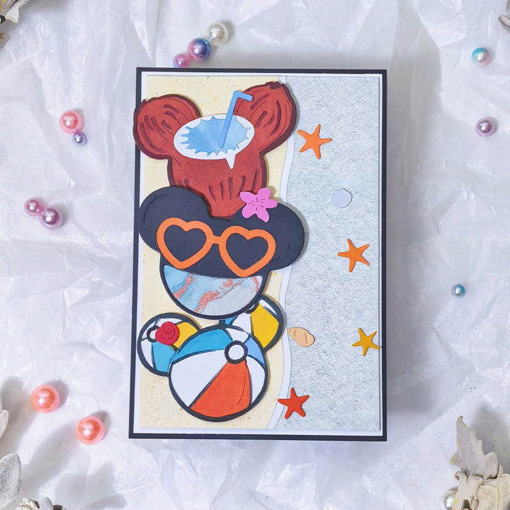 Kokorosa Metal Cutting Dies with Mickey Beach Elements