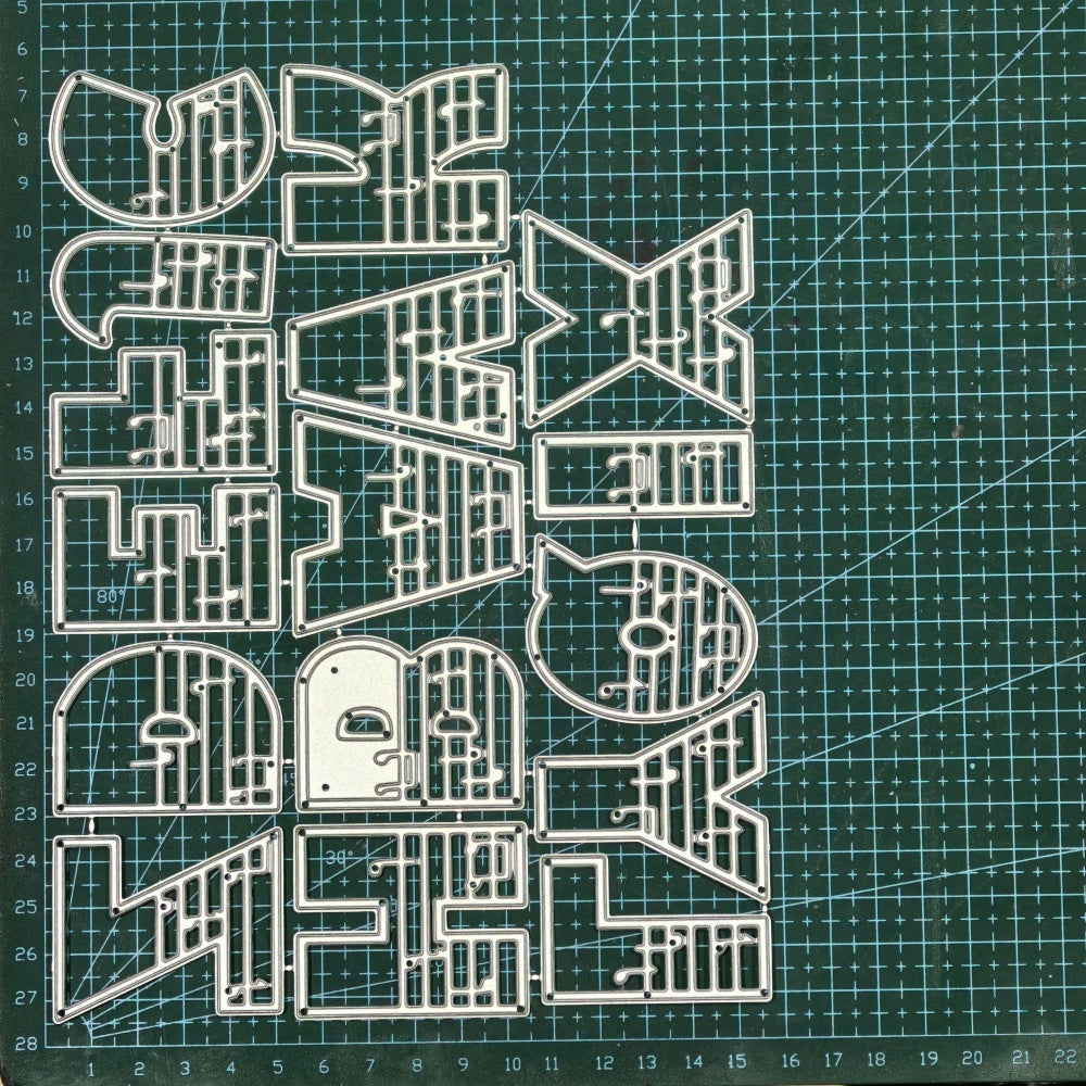 Kokorosa Metal Cutting Dies with 26 Staff Alphabets