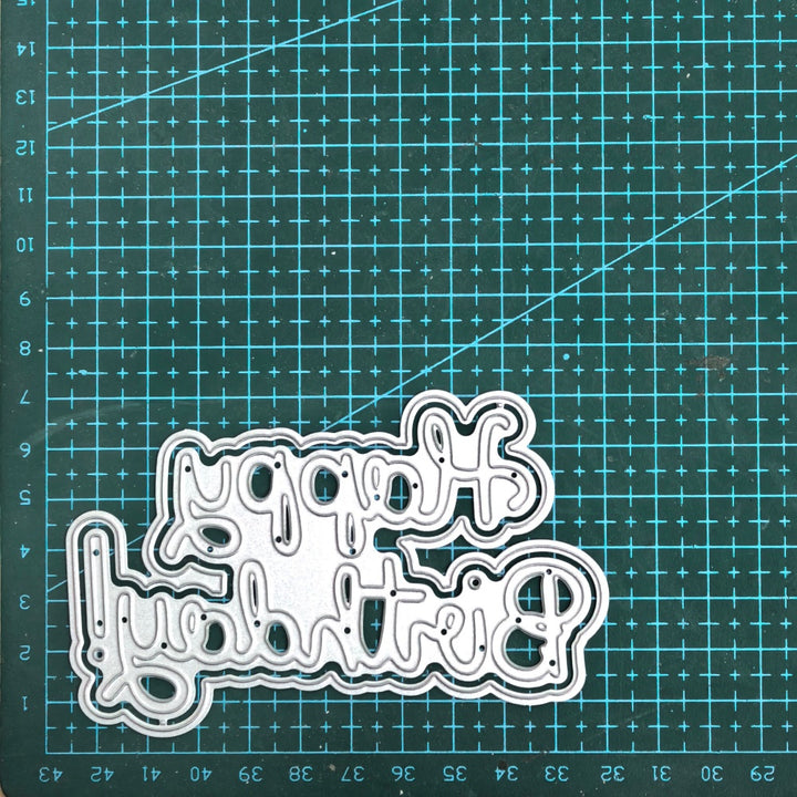 Kokorosa Metal Cutting Dies with Happy Birthday Word