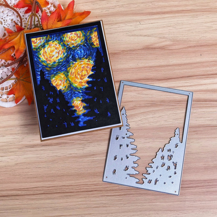 Kokorosa Metal Cutting Dies with Tree Background Board
