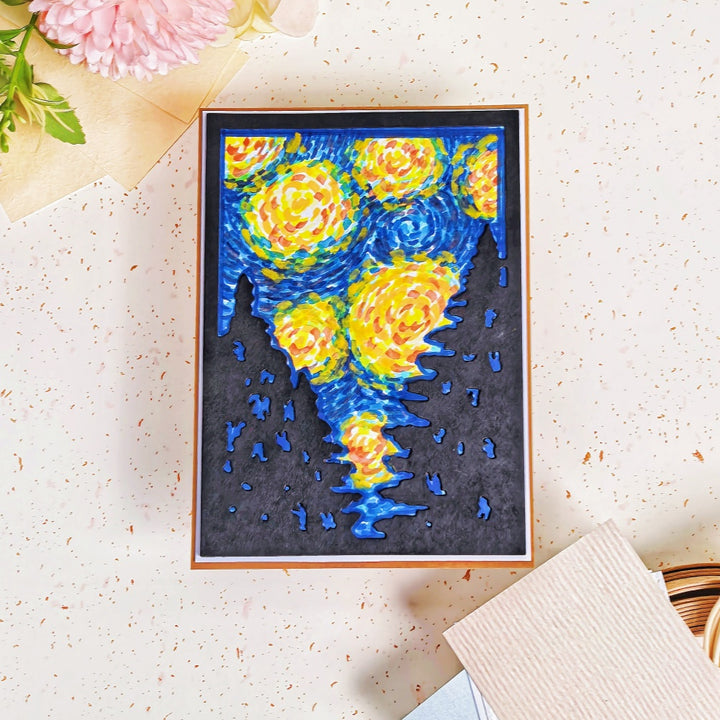 Kokorosa Metal Cutting Dies with Tree Background Board
