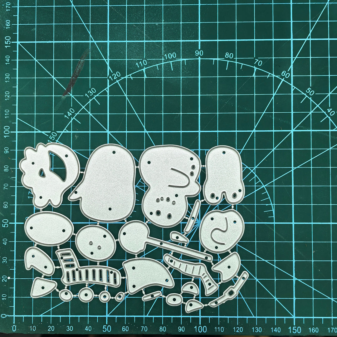 Kokorosa Metal Cutting Dies with Snowman, Santa Claus and Penguin