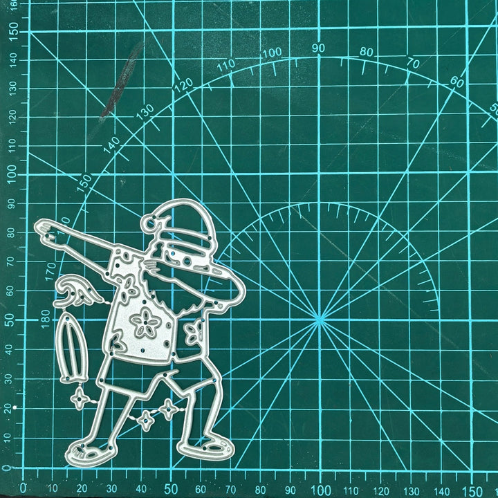 Kokorosa Metal Cutting Dies with Hawaiian Dabbing Santa