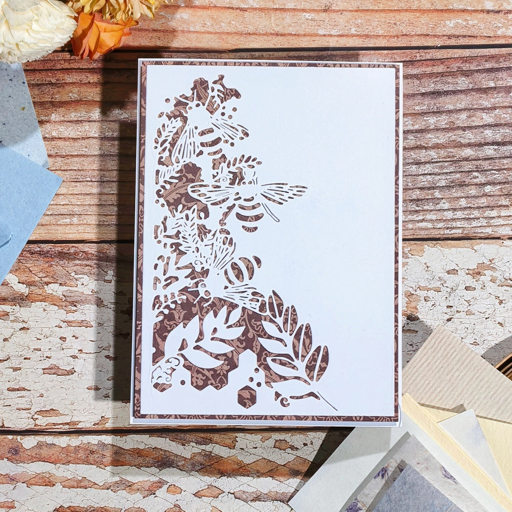Kokorosa Metal Cutting Dies with Bee Background Board