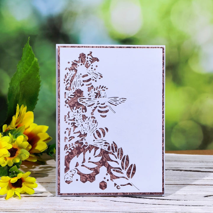 Kokorosa Metal Cutting Dies with Bee Background Board