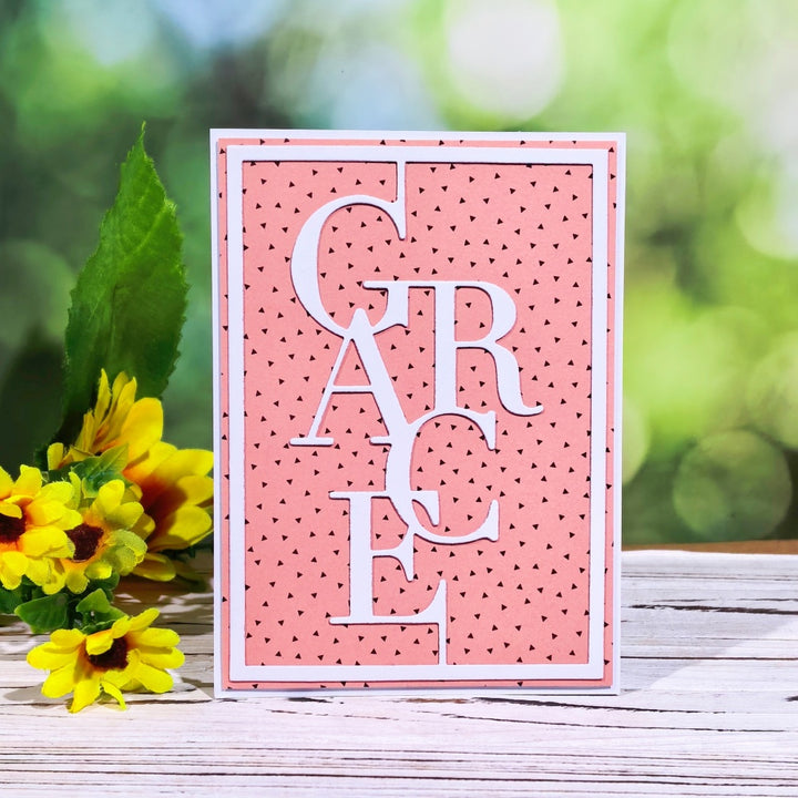 Kokorosa Metal Cutting Dies with GRACE Word Background Board