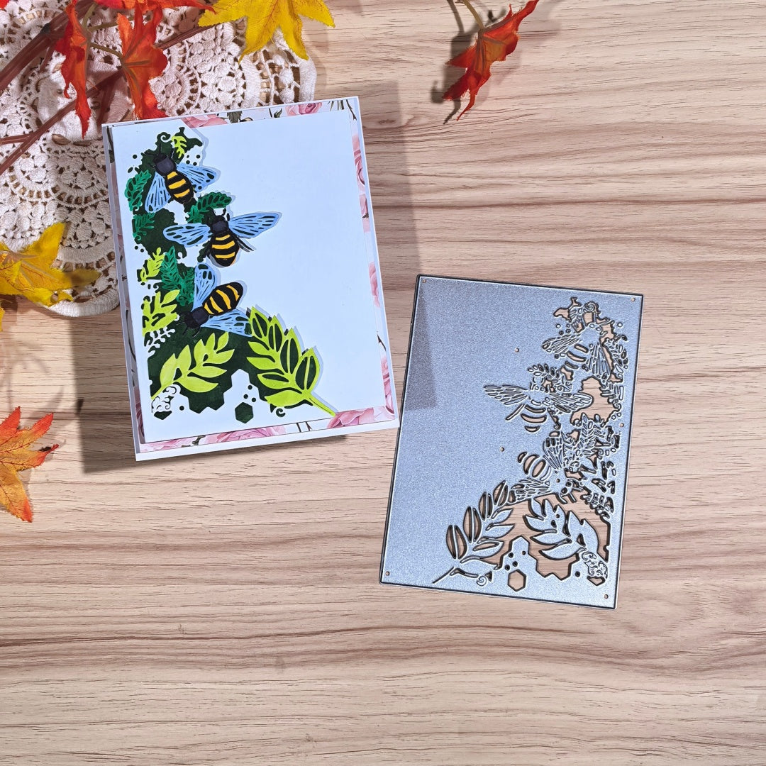 Kokorosa Metal Cutting Dies with Bee Background Board