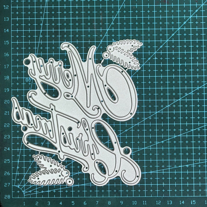 Kokorosa Metal Cutting Dies with Merry Christmas Word