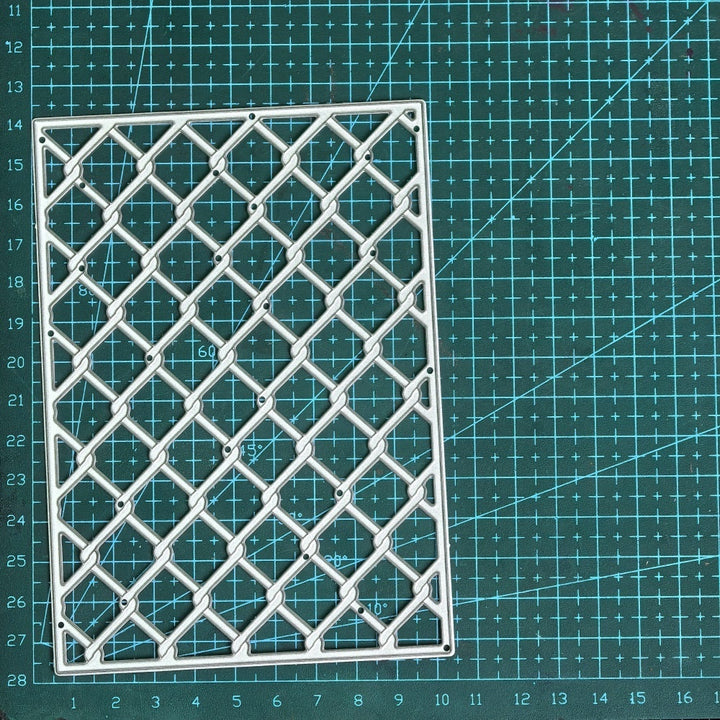 Kokorosa Metal Cutting Dies with Diagonal Weaving Background Board