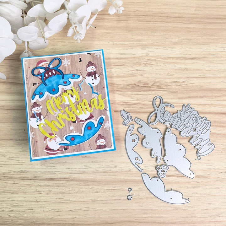 Kokorosa Metal Cutting Dies with Merry Christmas Ball