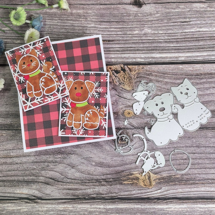 Kokorosa Metal Cutting Dies with Cat and Dog