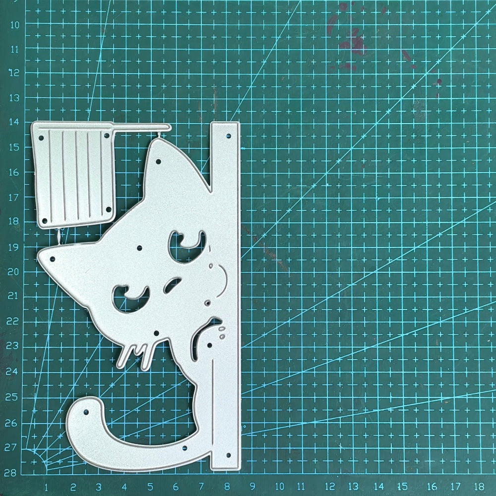 Kokorosa Metal Cutting Dies with Peeking Cat