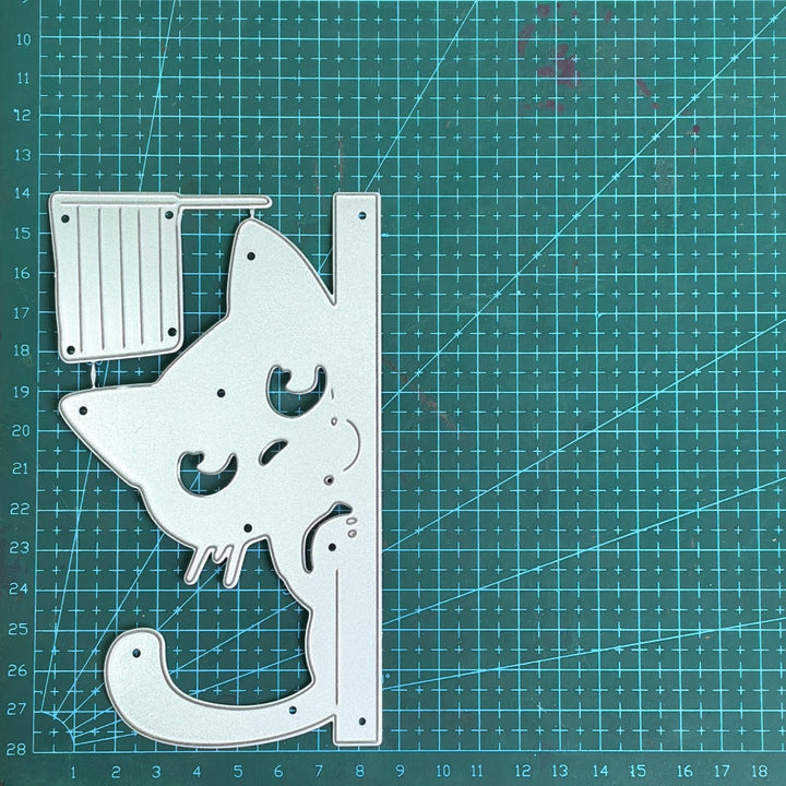 Kokorosa Metal Cutting Dies with Peeking Cat