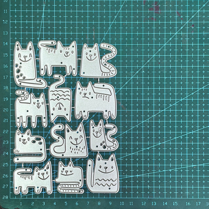 Kokorosa Metal Cutting Dies with Cat Theme