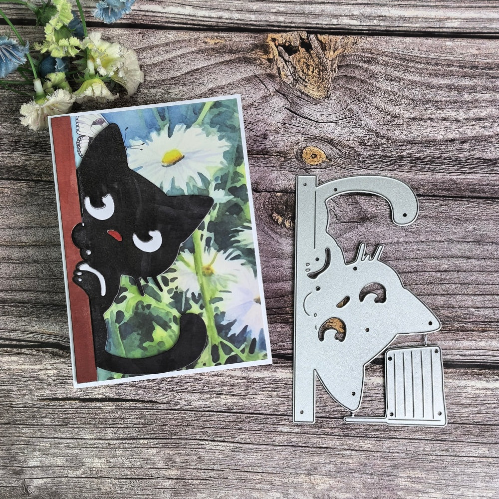 Kokorosa Metal Cutting Dies with Peeking Cat