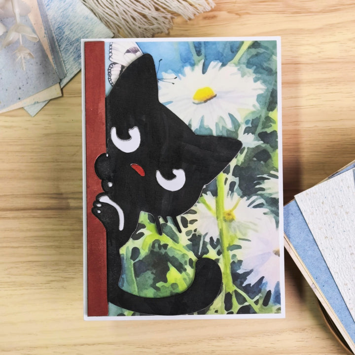 Kokorosa Metal Cutting Dies with Peeking Cat