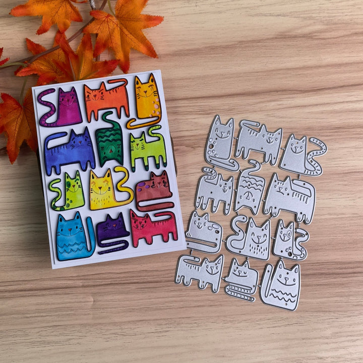 Kokorosa Metal Cutting Dies with Cat Theme