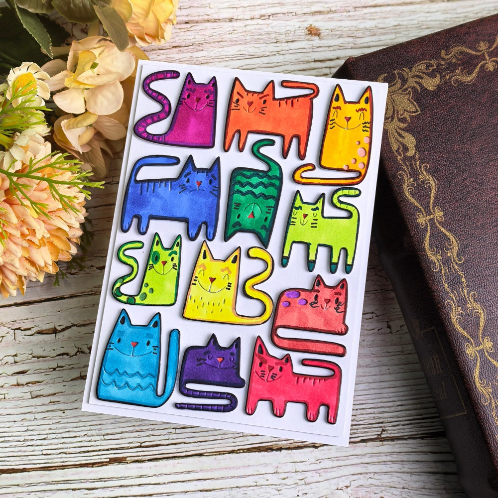 Kokorosa Metal Cutting Dies with Cat Theme