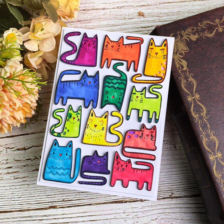 Kokorosa Metal Cutting Dies with Cat Theme