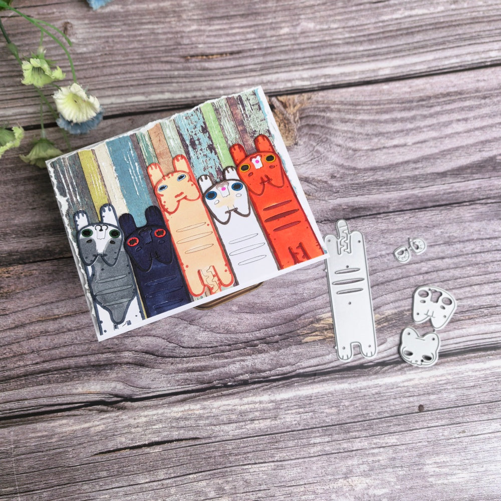 Kokorosa Metal Cutting Dies with Funny Cat Bookmark
