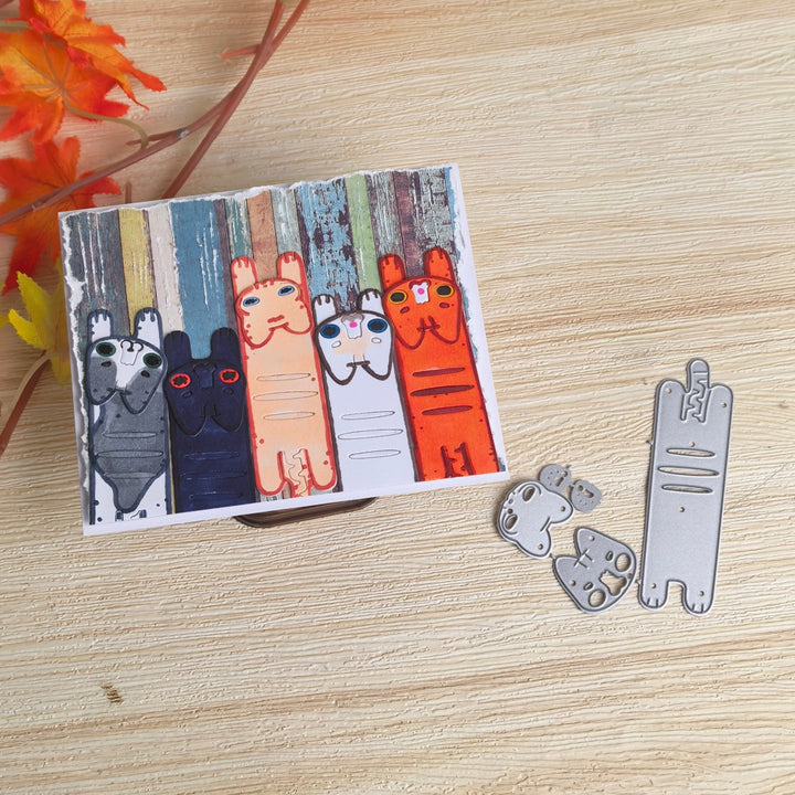Kokorosa Metal Cutting Dies with Funny Cat Bookmark