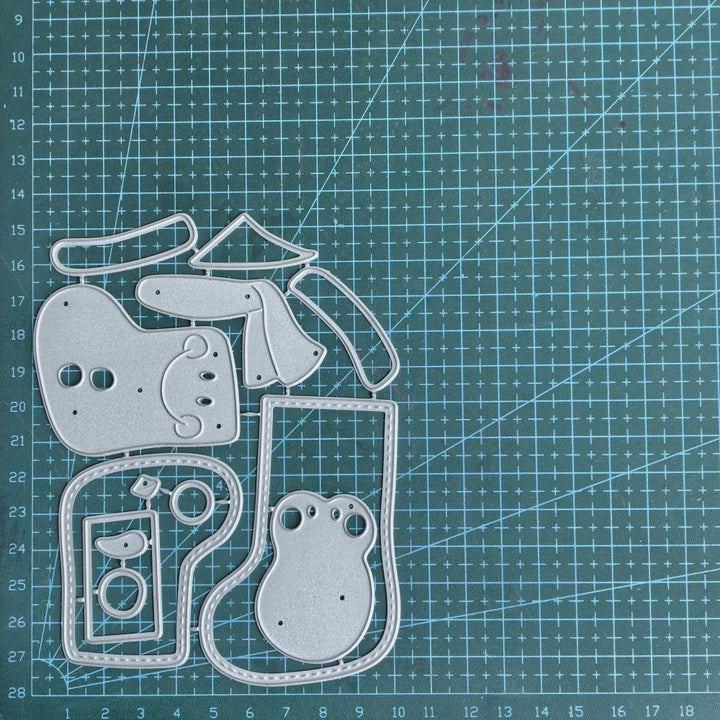Kokorosa Metal Cutting Dies with Snowman and Penguin Socks